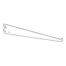 RVS46 Downslant Shelf Bracket, Satin Zinc/Brass Finish