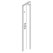 8' RV705 Heavy-Duty Recessed T-Standard, Satin Zinc Finish
