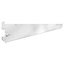 RV766 Heavy-Duty Shelf/Hang Rod Bracket with Locknut, Satin Zinc Finish