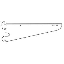 RV767 Heavy-Duty Shelf/Hang Rod Bracket, Satin Zinc Finish