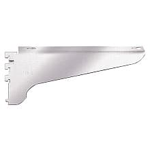 5" RV81 Heavy-Duty Right Hand Wood Shelf Bracket, Satin Zinc Finish