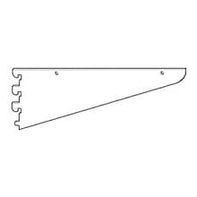 RVS867 Heavy-Duty Shelf Bracket 1" Adjustable, Stain Zinc/Polished Chrome