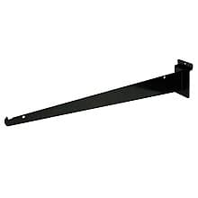 8" Slatwall Shelf Bracket, Black Finish