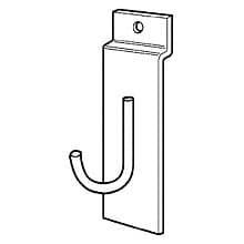 Slatwall Utility Hook, Zinc Finish