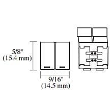 FlexTape Plastic Back-to-Back Link Connector, 5/8"