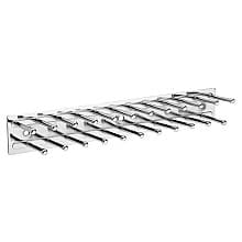 11-3/4" Static Tie Rack, Chrome Finish