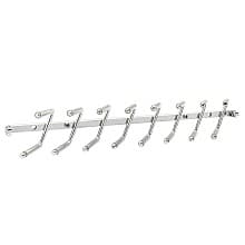 13-15/32" Sidelines Wall-Mount Tie Rack, Chrome Finish