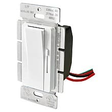 0-10V Deco Wall Dimmer, 1-27/32" White