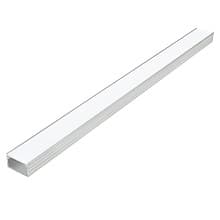 Infinex Aluminum Flush Extrusion with Milk Diffuser, Satin Clear