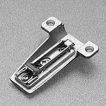Face Frame Mounting Plate, Nickel-Plated, Screw-On, 0mm