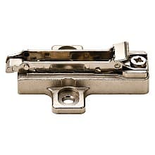 Clip-On 2-Cam Adjustable Wing Mounting Plate, Nickel-Plated, Screw-On, 18mm