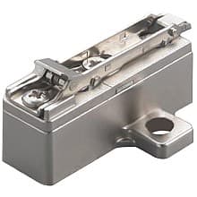 Domi 2-Cam Adjustable Wing Mounting Plate, Nickel-Plated, Screw-On, 24mm