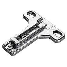 Clip-On Cam Adjustable Face Frame Mounting Plate, Screw-On