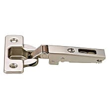 Series 200 94° Opening Hinge, 45mm Bore Pattern, Self-Closing, Full Overlay, Nickel-Plated, Rapido