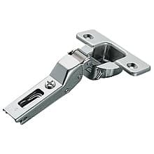 Series 200 120° Opening Euro Face Frame Hinge, Free-Swing, Half Overlay, Screw-On