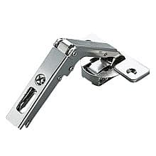 Pie-Cut Corner 70° Opening Hinge, Nickel-Plated