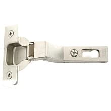 Series 200 +30° Angled Corner 94° Opening Hinge, Self-Closing, Nickel-Plated, Dowelled