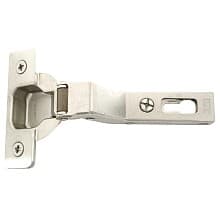 Series 200 +30° Angled Corner 94° Opening Hinge, Self-Closing, Nickel-Plated, Dowelled