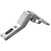 Series 200 Positive Angle Corner 94&#730; Opening Hinge, Self-Closing, Overlay, Nickel-Plated