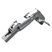 Series 200 165° Opening Hinge, 45mm Bore Pattern, Self-Closing, Full Overlay, Nickel-Plated, Dowelled