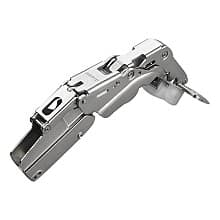 Series 200 155° Opening Zero Protrusion Hinge, 45mm Bore Pattern, Silentia+ Soft-Closing, Inset, Nickel-Plated, Dowelled