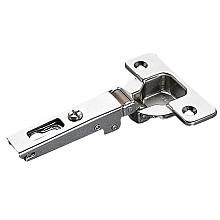 Series 200 Push 94° Opening Hinge, Full Overlay, Nickel-Plated, Dowelled