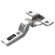 Series 200 Push 94° Opening Hinge, Inset, Nickel-Plated, Dowelled