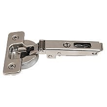 Series 700 100° Opening Hinge, 45mm Bore Pattern, Silentia Soft-Closing, Full Overlay, Nickel-Plated, Screw-On