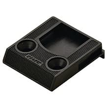 Surface Mount Door Catch with Lip, Black
