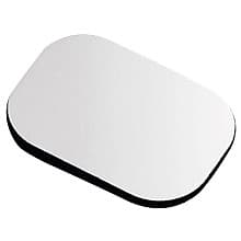 Retaining Catch with Adhesive Strip, Nickel-Plated