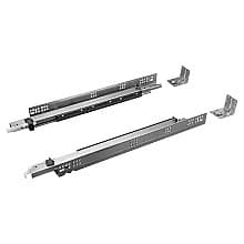 Progressa+ Undermount Drawer Slide for Faceframe or Frameless Applications, 3/4" Material, 170lb Capacity Full Extension with Push-to-Open