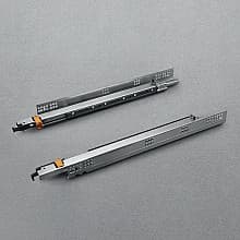 18" Progressa Undermount Drawer Slide for Faceframe or Frameless Applications, 5/8" Material, 120lb Capacity, Full Extension with SMOVE Soft-Closing