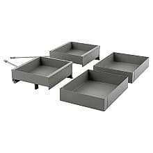 Side /Bottom-Mount Two Pull-Out Shelves, Anthracite Gray