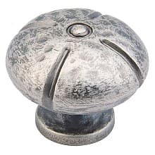 1-3/8" Siena Round Knob, Vibra Nickel