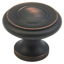 1-1/4" Round Knob, 7/8" Projecton