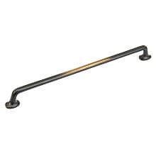 18" Cast Bronze Mountain Appliance Pull, Antique Bronze