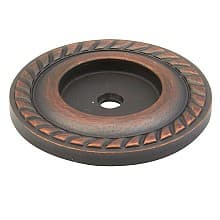 1-1/2" Montcalm Backplate Knob, Michelangelo Bronze