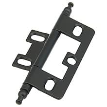 3-5/8" Non-Mortise Ball Tip Hinge, Flat Black