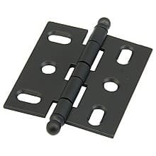 2-5/8" Non-Mortise Ball Tip Hinge, Flat Black