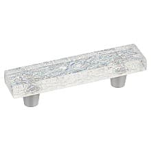3" Ice Cabinet Pull, Clear Pearl