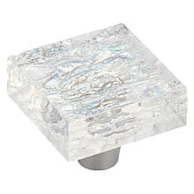 1-1/2" Ice Square Cabinet Knob