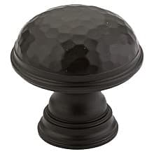 1-1/4" Atherton Hammered Plain Edge Cabinet Knob