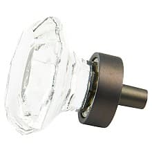 1-1/4" Stargaze Octagonal Clear Cabinet Knob