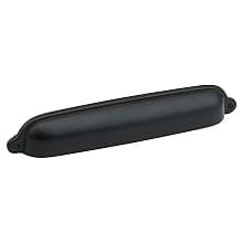 6" Country Cup Pull, Flat Black