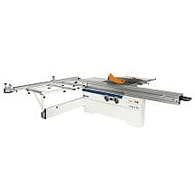 SCM 3-Phase 9Hp 5.5' Manual Short-Stroke Sliding Table Saw w/tilting 12&Prime; main blade, overarm blade guard & 50&Prime; rip capacity