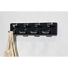 15-3/4" 88908 Series 4 Hook Rack