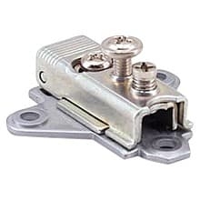 1.5mm 2D Adjustable Steel Wing Base Plate For H160 Series Hinges, Screw-On, Satin Chrome
