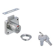 22mm Deadbolt Cylinder Lock with Indicator, Keyed Alike/Keyed Different, Satin Nickel, 30mm Cylinder Length