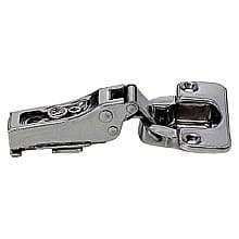 304B Stainless Steel 100° Opening Hinge, Free Swinging, 9/16" Overlay, Polished