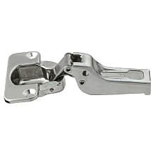 304B Stainless Steel 100° Opening Hinge, Free Swinging, 3/8" Overlay, Polished